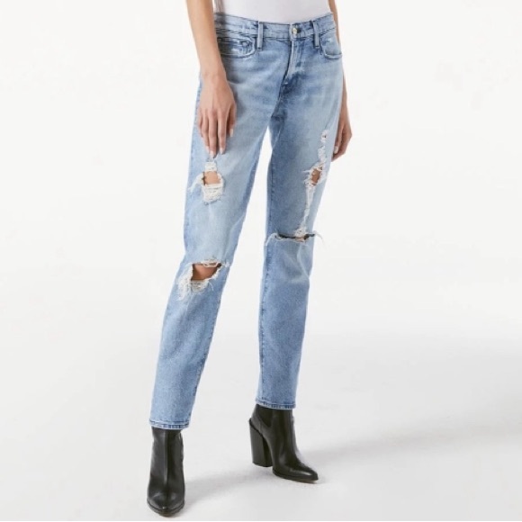 FRAME Le Garçon Beldon Rips Jeans - Picture 2 of 11